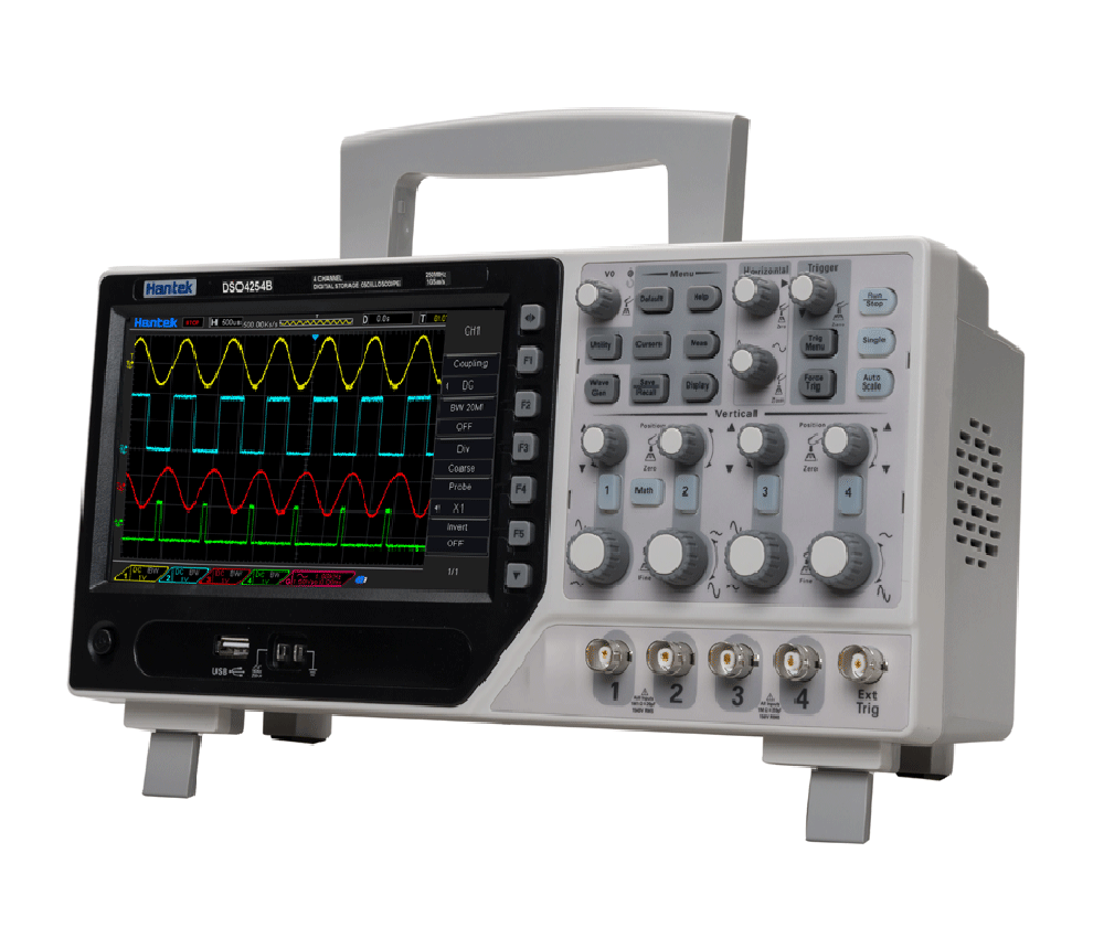 Hantek DSO2000 Series Digital Oscilloscope – 2CH+1CH, 1GSa/s, 100/150MHz, 25MHz AWG